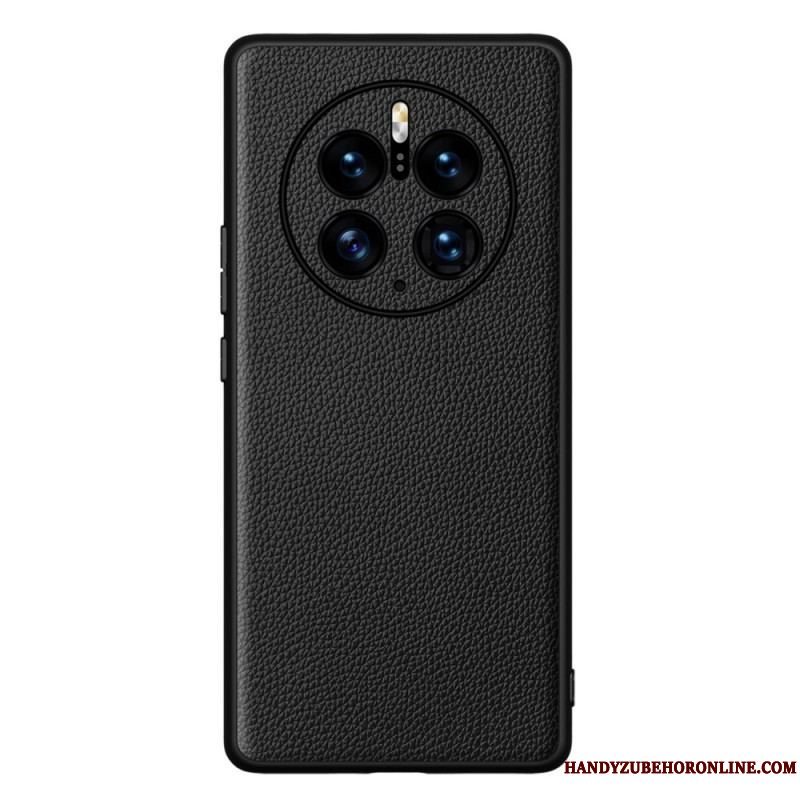 Cover Huawei Mate 50 Pro Ægte Litchi Læder