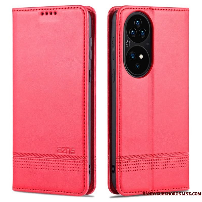 Cover Huawei P50 Pro Flip Cover Azns Læderstyling