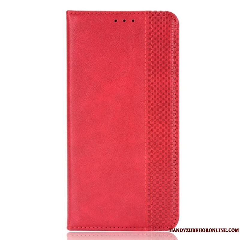 Cover Huawei P60 Pro Flip Cover Stiliseret Læderstil