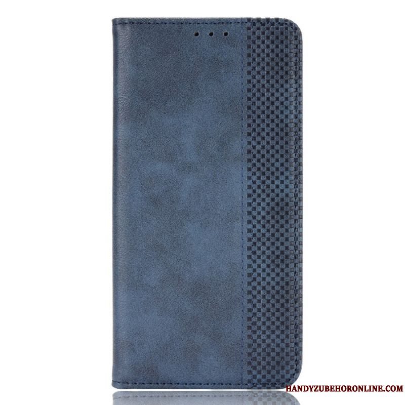 Cover Huawei P60 Pro Flip Cover Stiliseret Læderstil