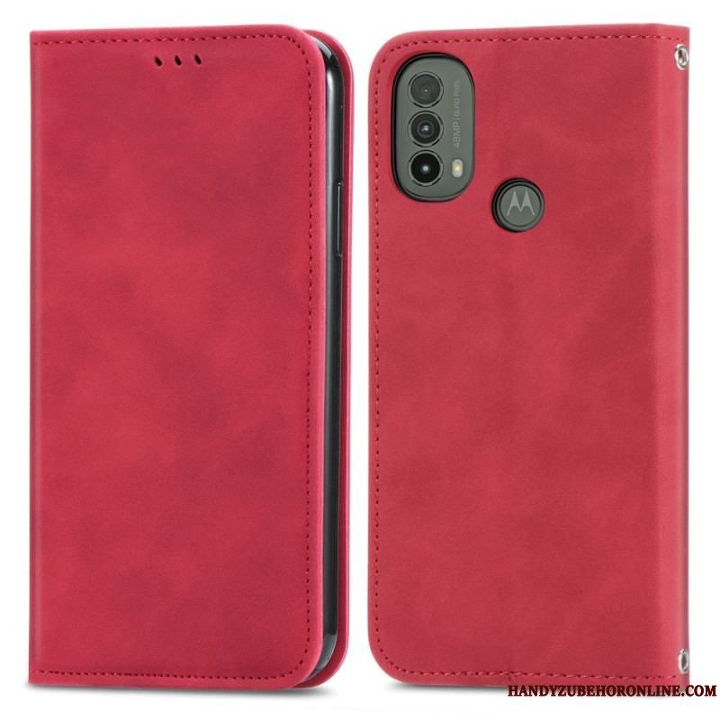 Cover Moto E40 / E30 / E20 Flip Cover Skin-touch Design