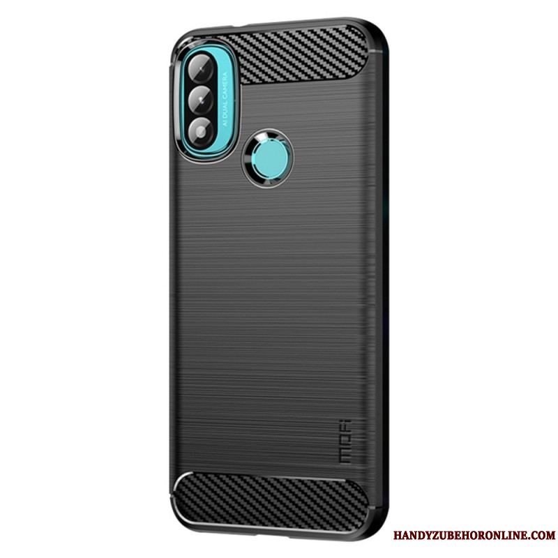 Cover Moto E40 / E30 / E20 Mofi Børstet Kulfiber