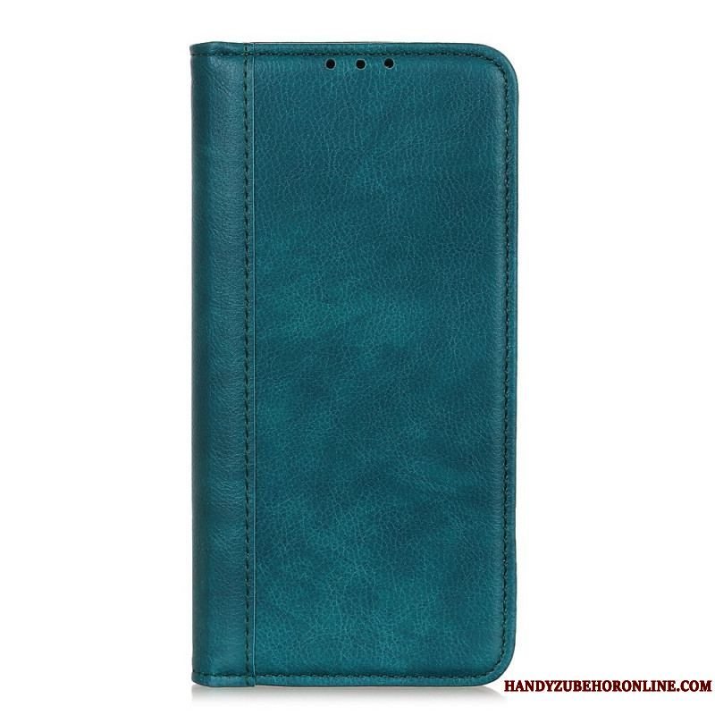 Cover Samsung Galaxy A13 5G / A04s Flip Cover Elegance Split Litchi Læder