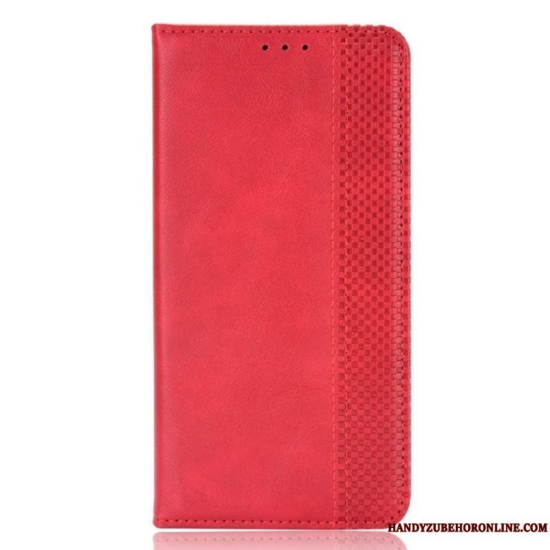 Cover Samsung Galaxy A13 5G / A04s Flip Cover Stiliseret Vintage Lædereffekt