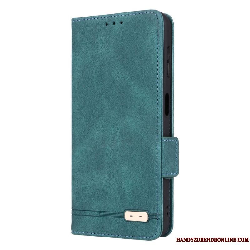 Cover Samsung Galaxy A14 / A14 5G Flip Cover Læder Tekstur