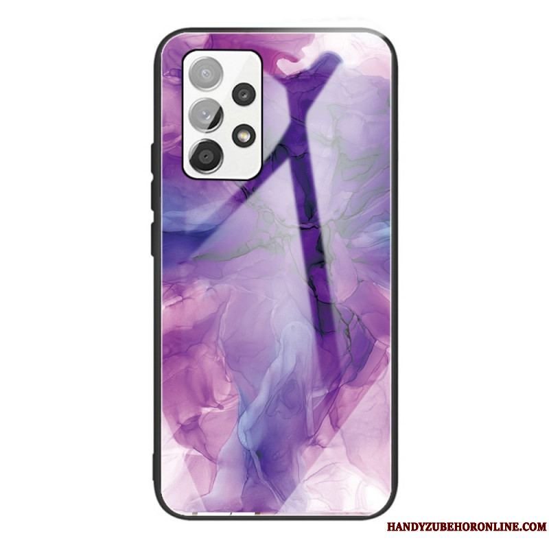 Cover Samsung Galaxy A53 5G Marmor Hærdet Glas