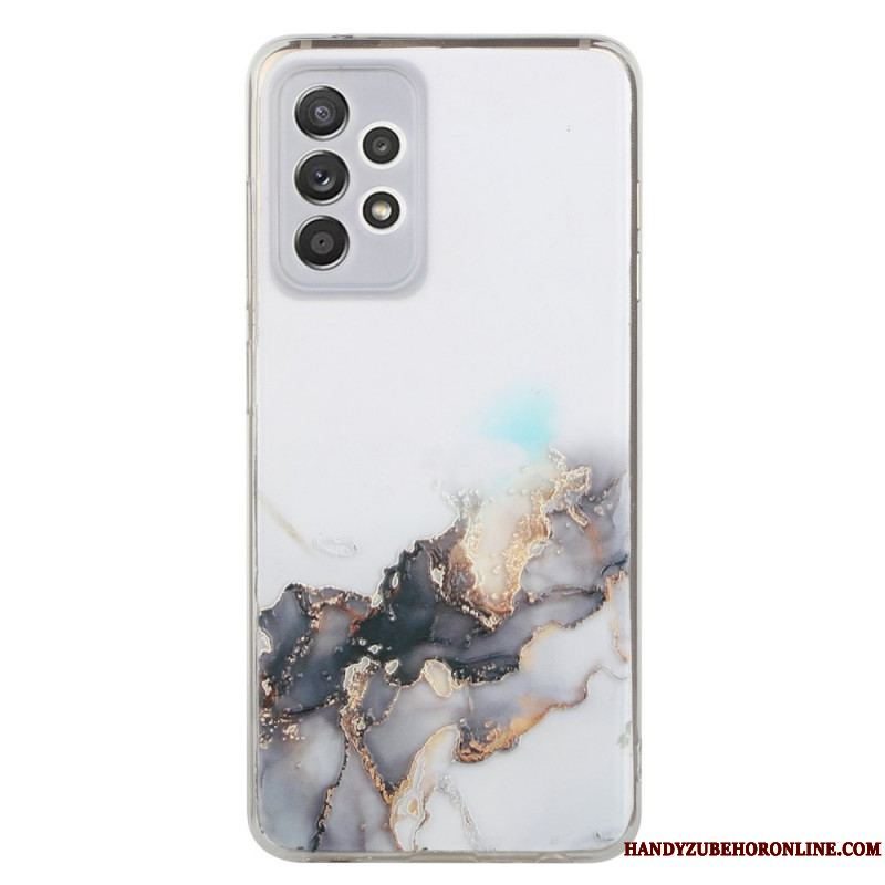 Cover Samsung Galaxy A53 5G Silikone Marmor Effekt