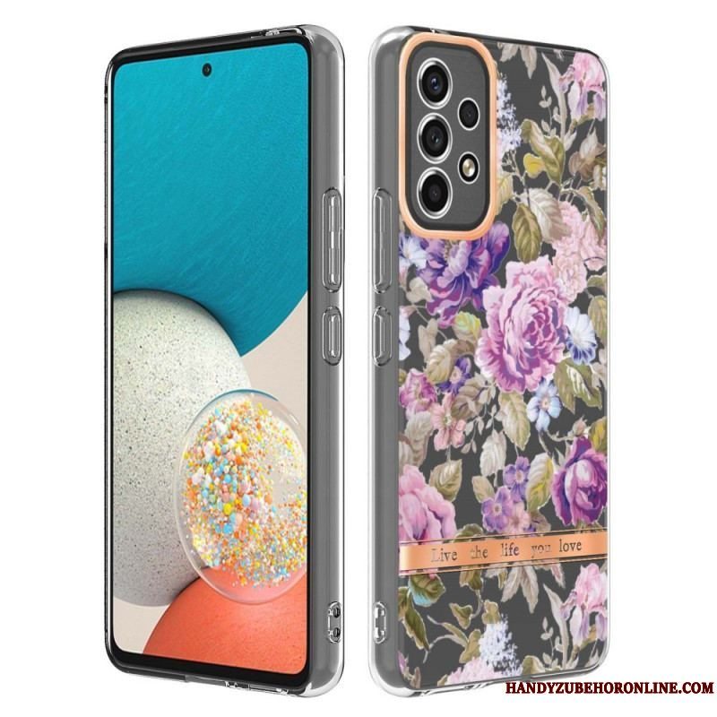 Cover Samsung Galaxy A53 5G Sømløs Blomster