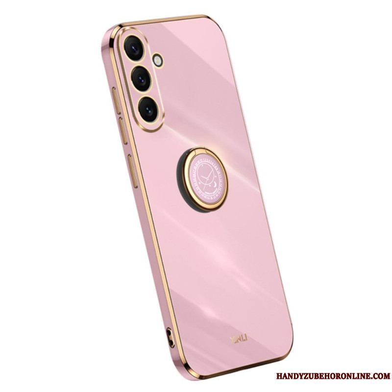 Cover Samsung Galaxy A54 5G Gyldne Kanter Med Ringstøtte