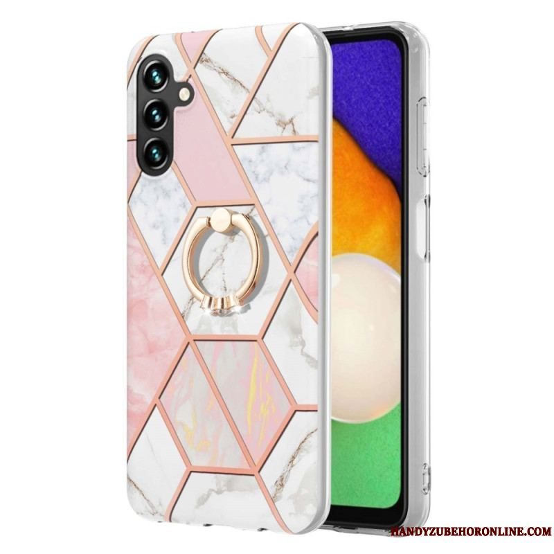 Cover Samsung Galaxy A54 5G Marmor Med Ringstøtte