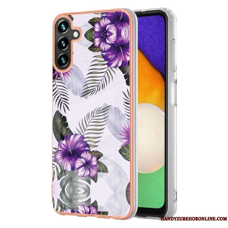 Cover Samsung Galaxy A54 5G Marmoreret Blomster