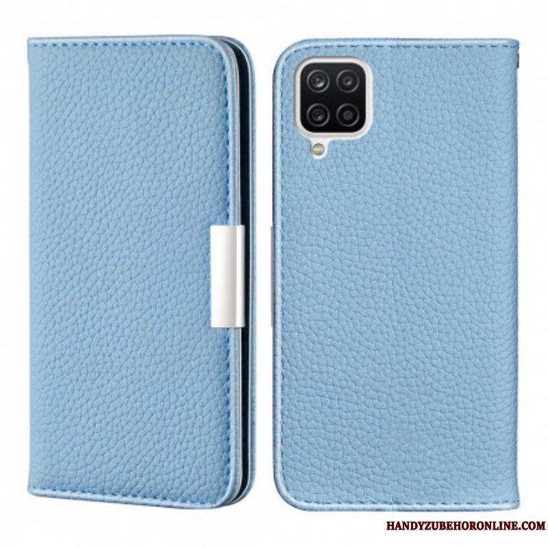 Cover Samsung Galaxy M12 / A12 Flip Cover Imiteret Læder Litchi Ultra Chic