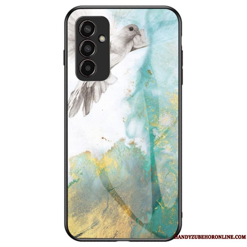 Cover Samsung Galaxy M13 Marmor Hærdet Glas