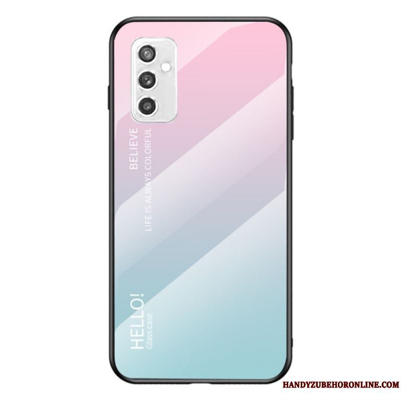 Cover Samsung Galaxy M52 5G Hærdet Glas Hej