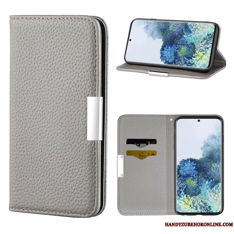 Cover Samsung Galaxy S21 5G Flip Cover Imiteret Læder Litchi Ultra Chic