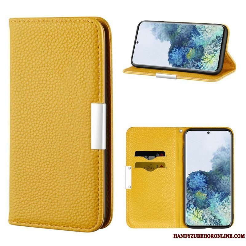 Cover Samsung Galaxy S21 5G Flip Cover Imiteret Læder Litchi Ultra Chic