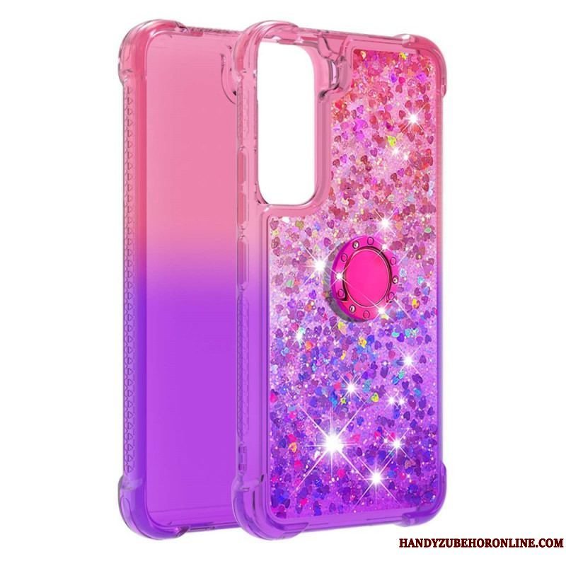 Cover Samsung Galaxy S22 5G Glitter Ring-bracket