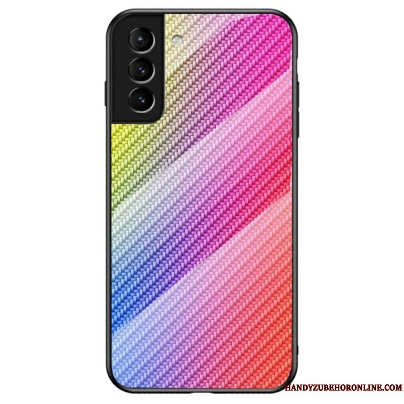 Cover Samsung Galaxy S22 5G Kulfiber Hærdet Glas