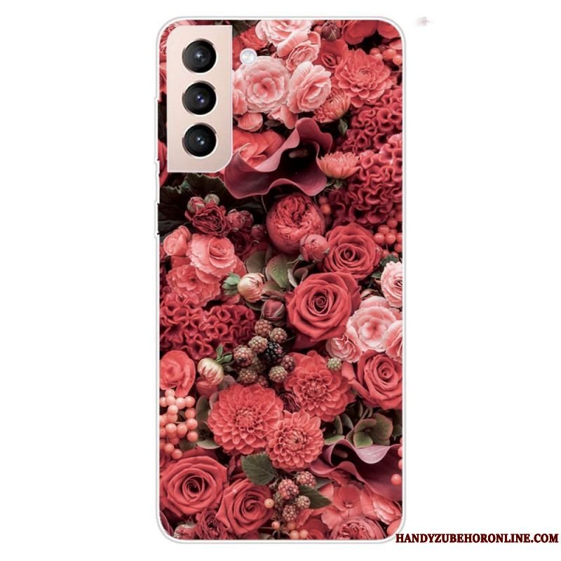 Cover Samsung Galaxy S22 Plus 5G Lyserøde Blomster