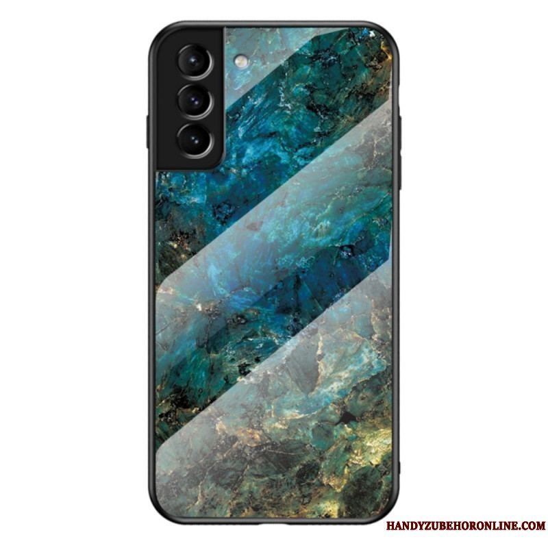 Cover Samsung Galaxy S22 Plus 5G Marmorfarver Hærdet Glas