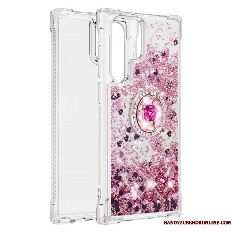 Cover Samsung Galaxy S22 Ultra 5G Glitter Ring-bracket