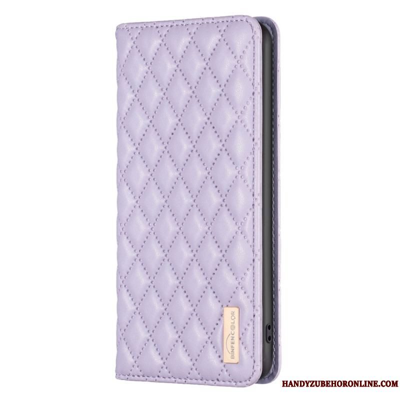 Cover Samsung Galaxy S23 5G Flip Cover Quiltet Binfen Farve