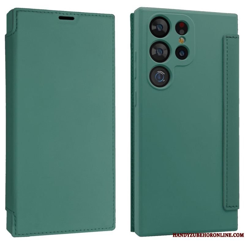 Cover Samsung Galaxy S23 Ultra 5G Flip Cover Flydende Silicium