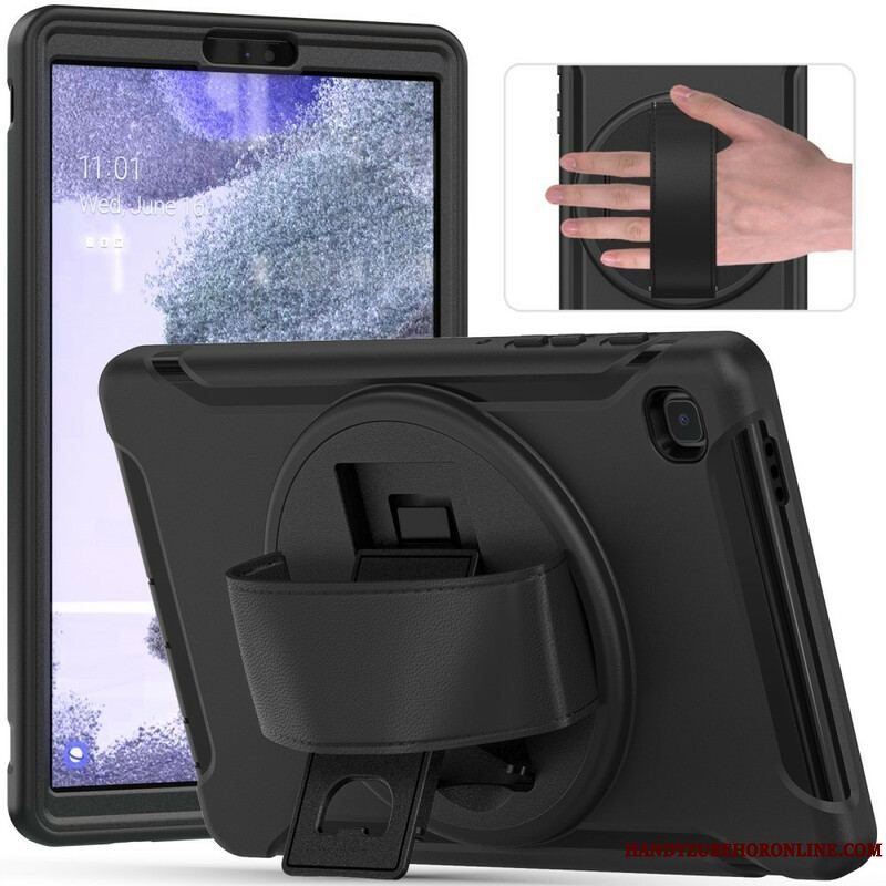 Cover Samsung Galaxy Tab A7 Lite Beskyttelsessæt Tredobbelt Beskyttelse Med Rem Og Holder