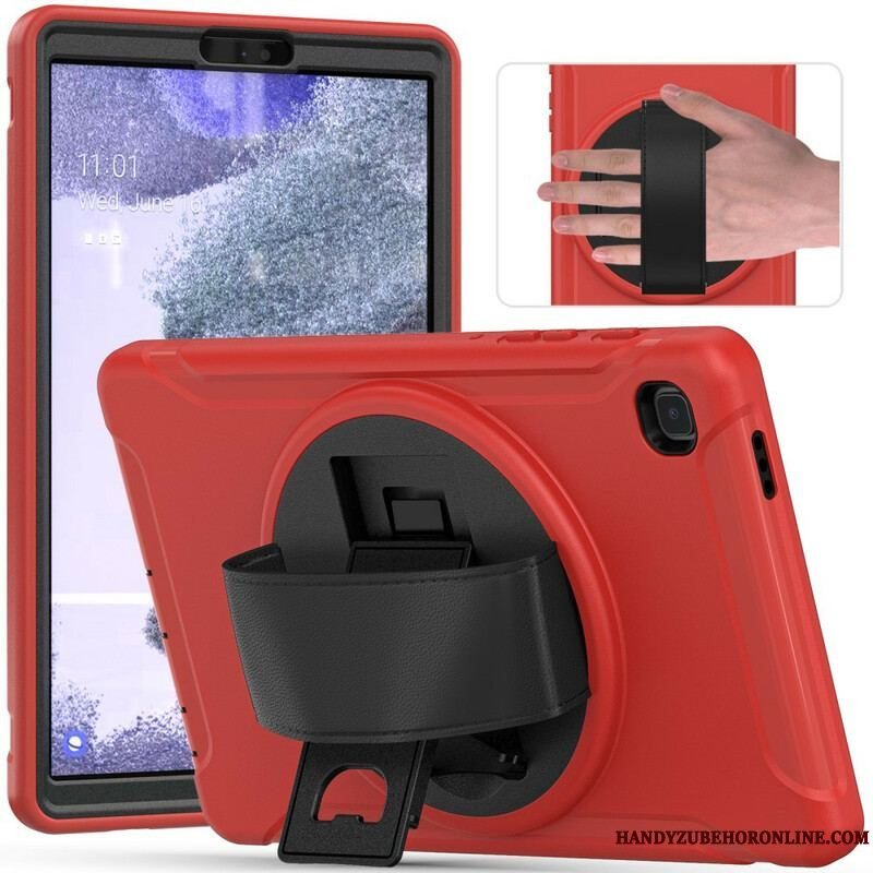 Cover Samsung Galaxy Tab A7 Lite Beskyttelsessæt Tredobbelt Beskyttelse Med Rem Og Holder