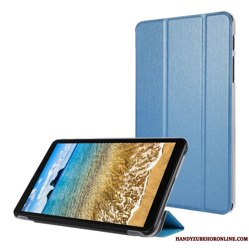 Cover Samsung Galaxy Tab A7 Lite Imiteret Læder Silke Tekstur