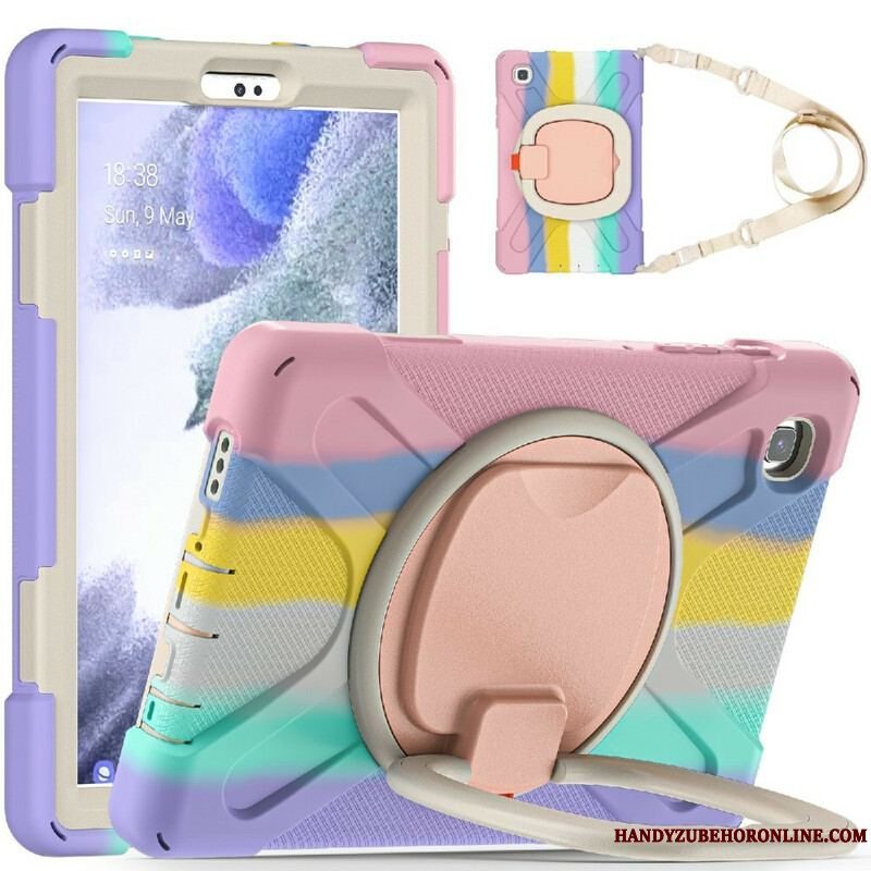 Cover Samsung Galaxy Tab A7 Lite Multifunktionel Skulderremsfarve