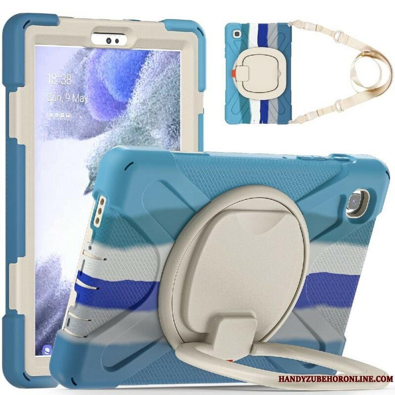 Cover Samsung Galaxy Tab A7 Lite Multifunktionel Skulderremsfarve