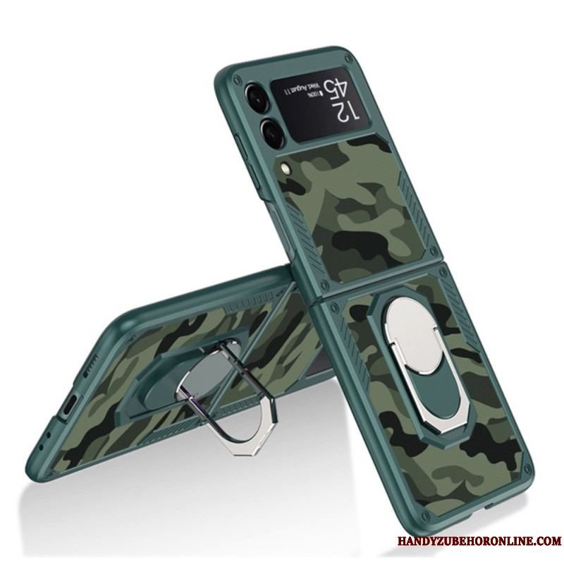 Cover Samsung Galaxy Z Flip 3 5G Flip Cover Gkk Camo Support Ring