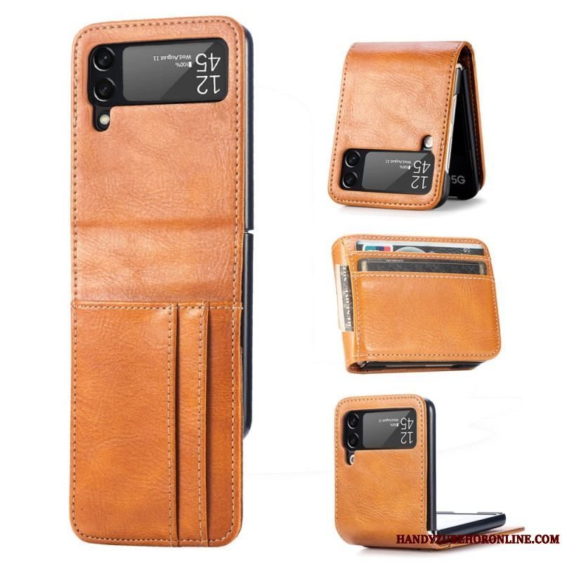 Cover Samsung Galaxy Z Flip 3 5G Punge Etui Flip Cover Stil Læder Pung