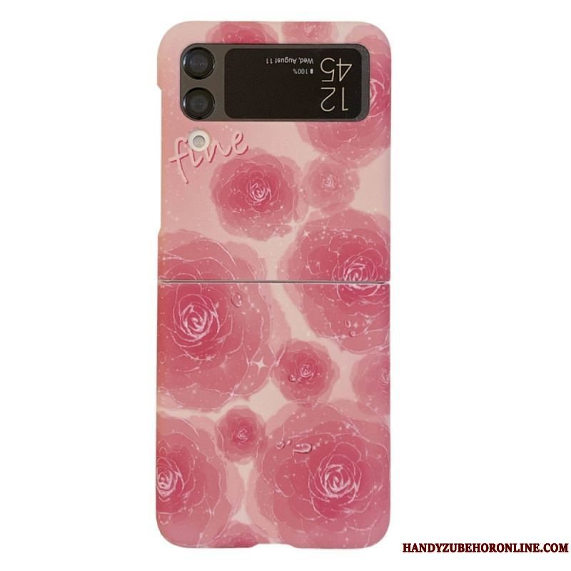 Cover Samsung Galaxy Z Flip 4 Flip Cover Blomster Art