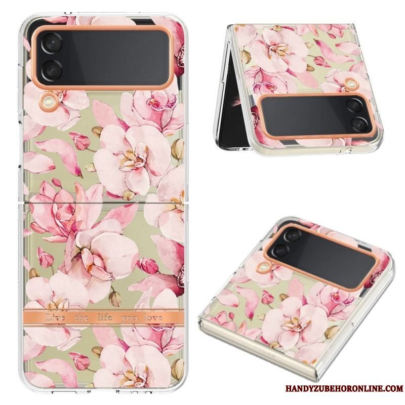 Cover Samsung Galaxy Z Flip 4 Flip Cover Blomstret