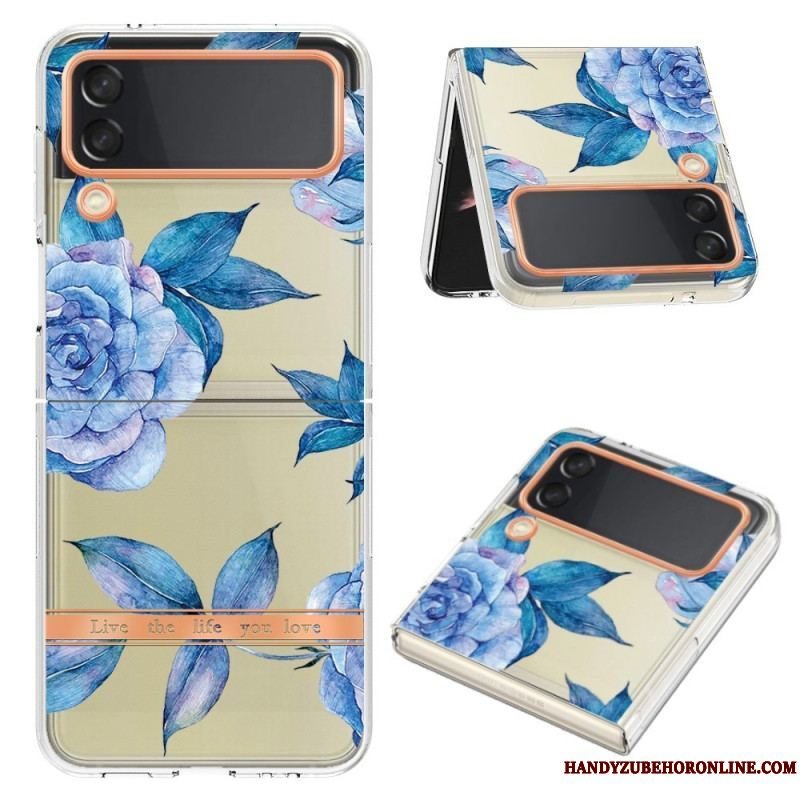 Cover Samsung Galaxy Z Flip 4 Flip Cover Blomstret