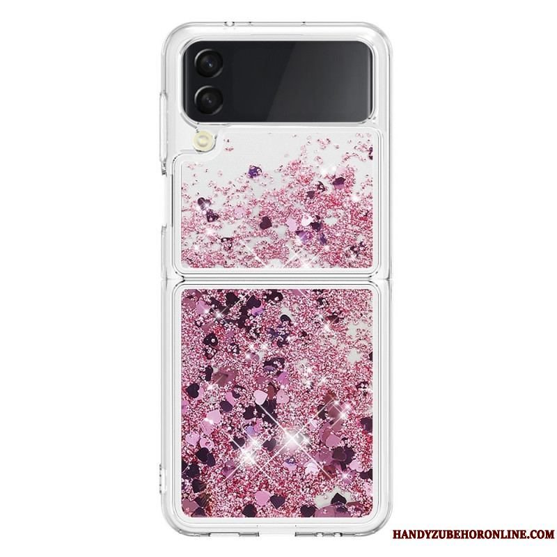 Cover Samsung Galaxy Z Flip 4 Flip Cover Farverige Pailletter