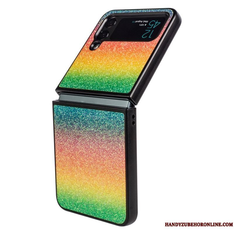 Cover Samsung Galaxy Z Flip 4 Flip Cover Glitter Gradienter