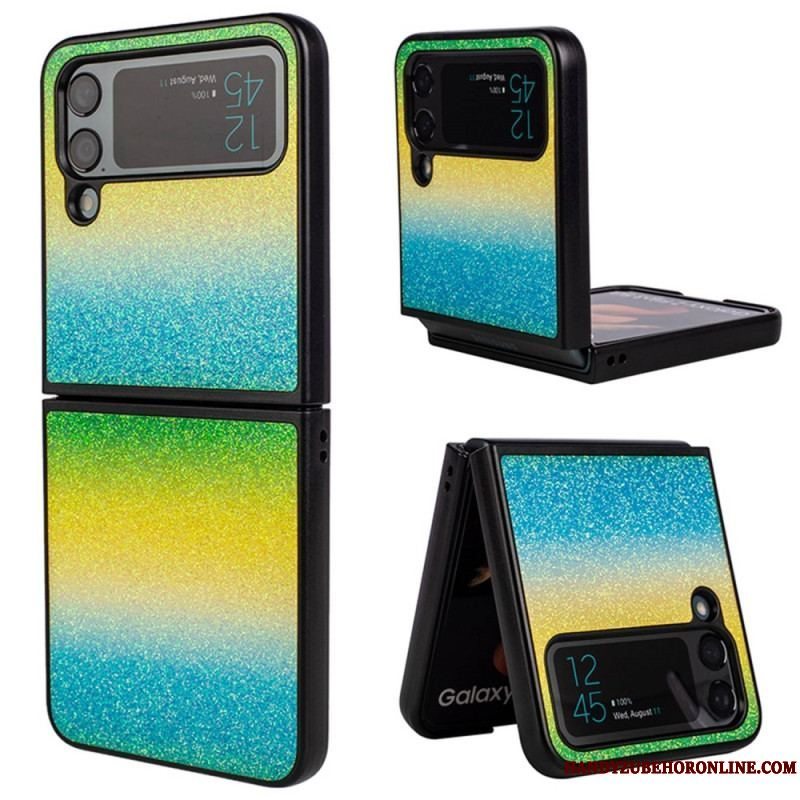 Cover Samsung Galaxy Z Flip 4 Flip Cover Glitter Gradienter