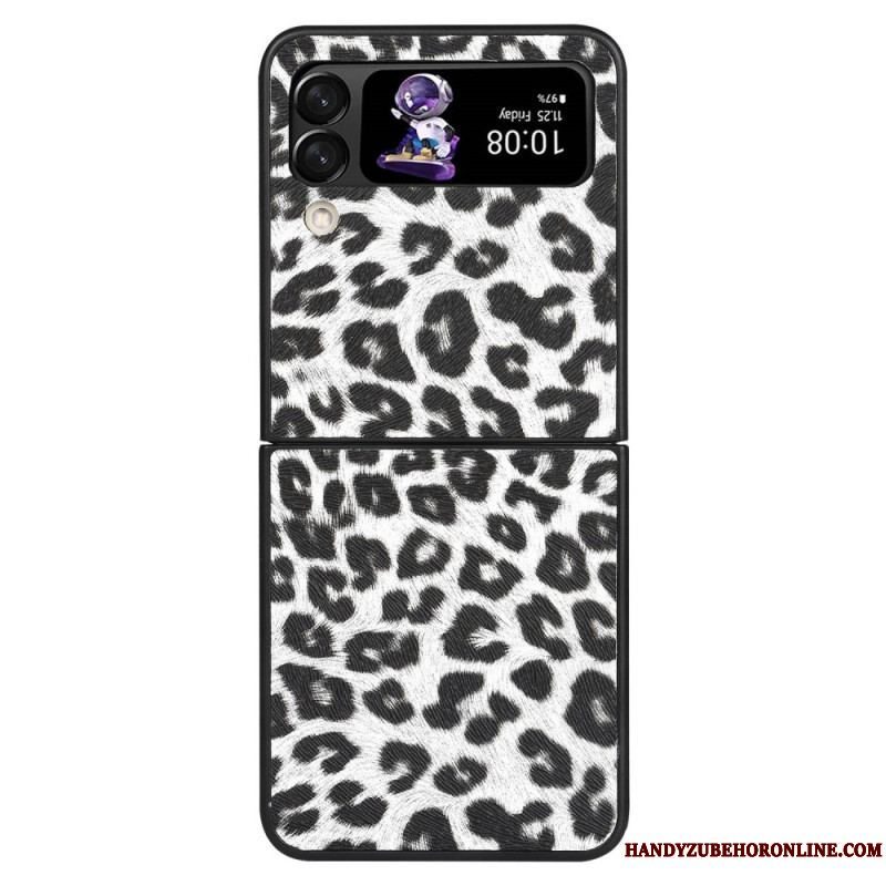 Cover Samsung Galaxy Z Flip 4 Flip Cover Leopard