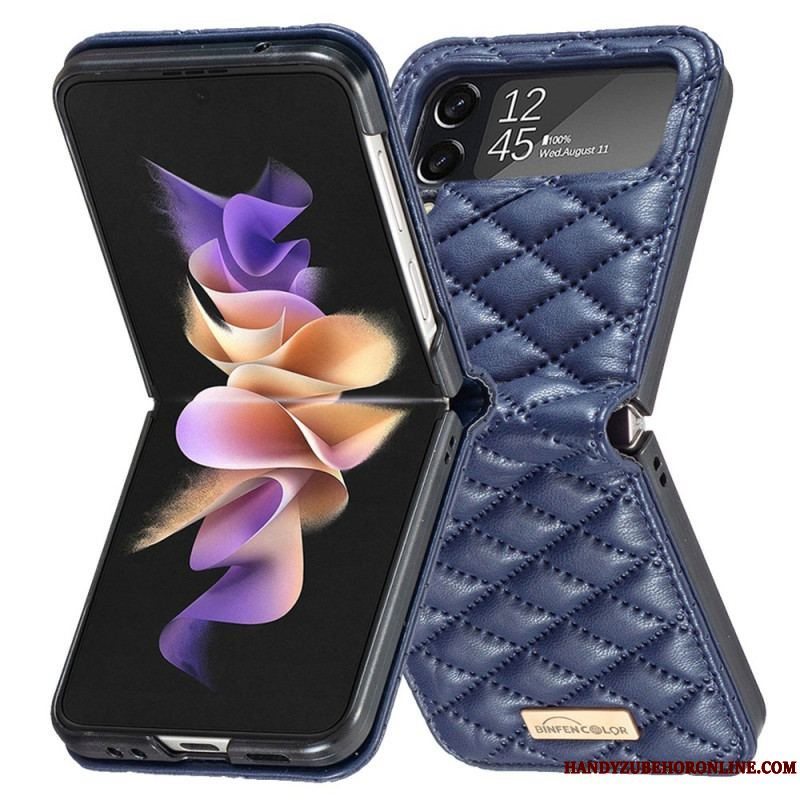 Cover Samsung Galaxy Z Flip 4 Flip Cover Quiltet Binfen Farve