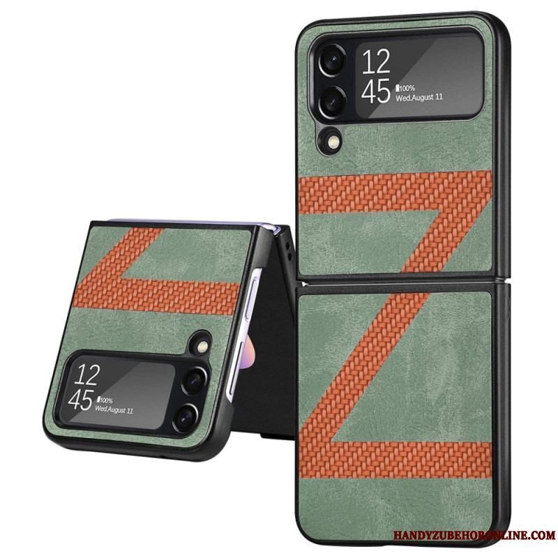 Cover Samsung Galaxy Z Flip 4 Flip Cover Stil Læder Z Design