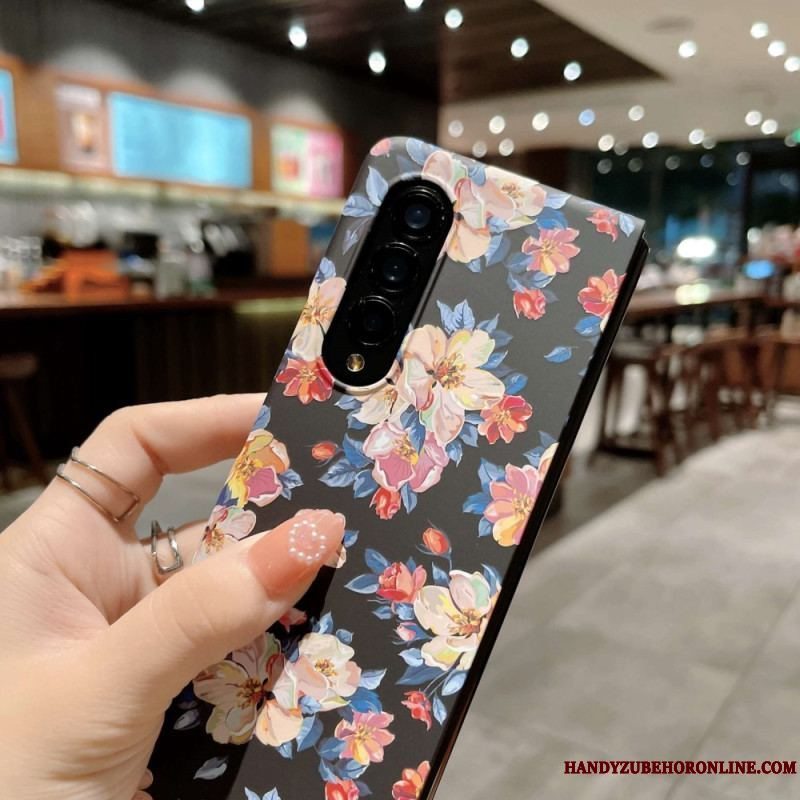 Cover Samsung Galaxy Z Fold 4 Blomster Tapet