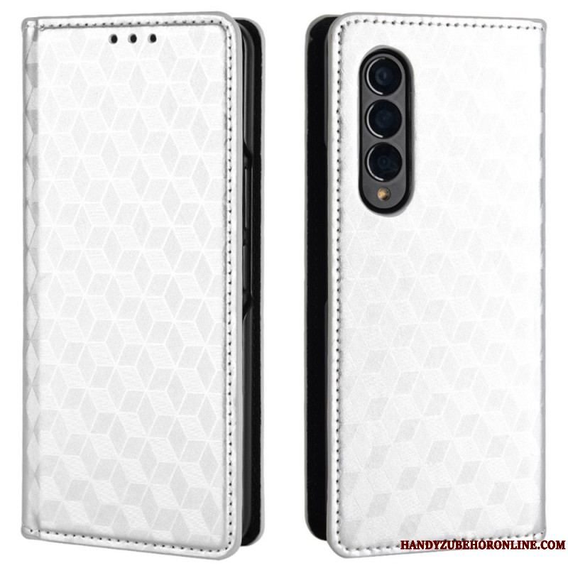 Cover Samsung Galaxy Z Fold 4 Flip Cover 3d Terning