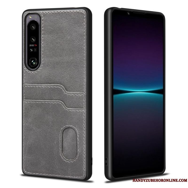 Cover Sony Xperia 1 IV Dobbelt Kortholder