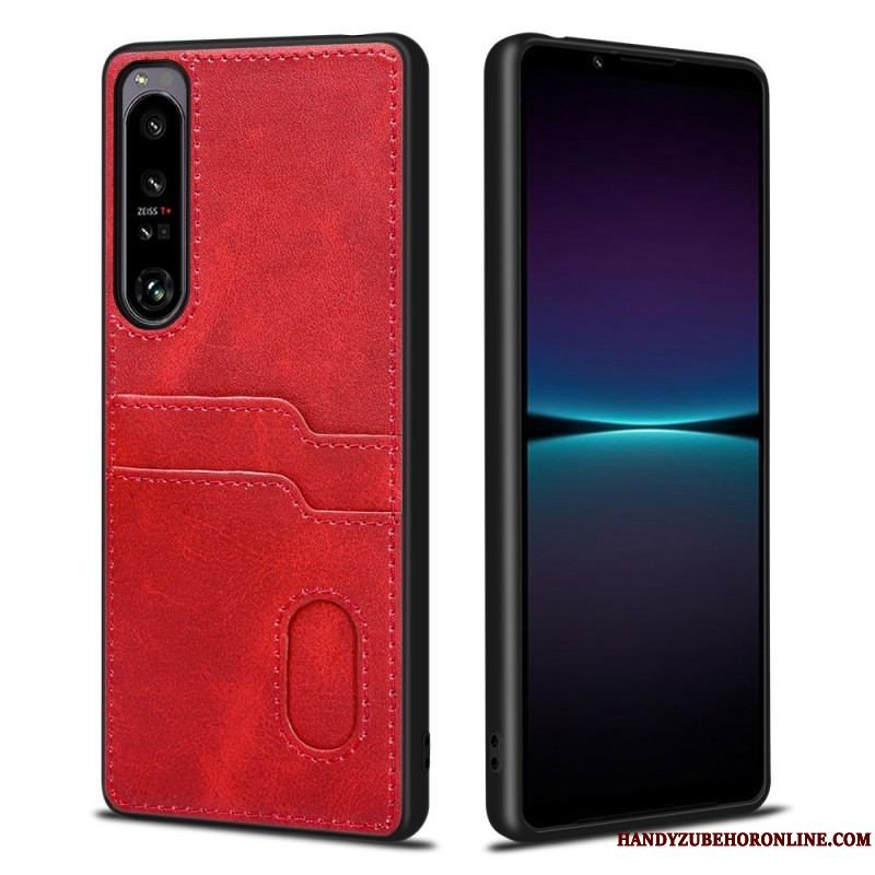 Cover Sony Xperia 1 IV Dobbelt Kortholder