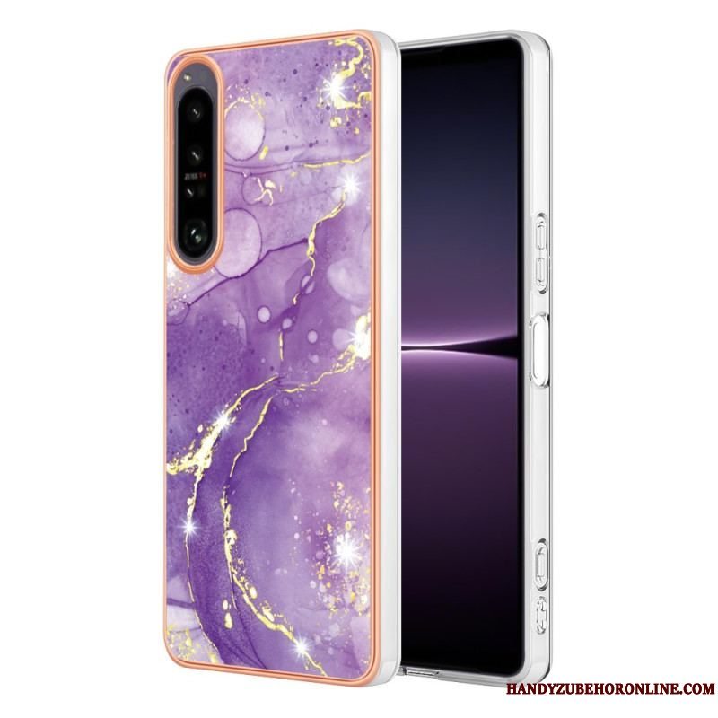 Cover Sony Xperia 1 IV Farvet Marmor