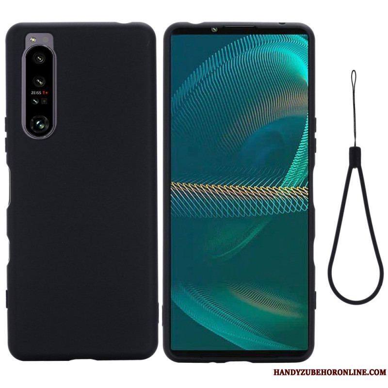 Cover Sony Xperia 1 IV Med Snor Strappy Flydende Silikone