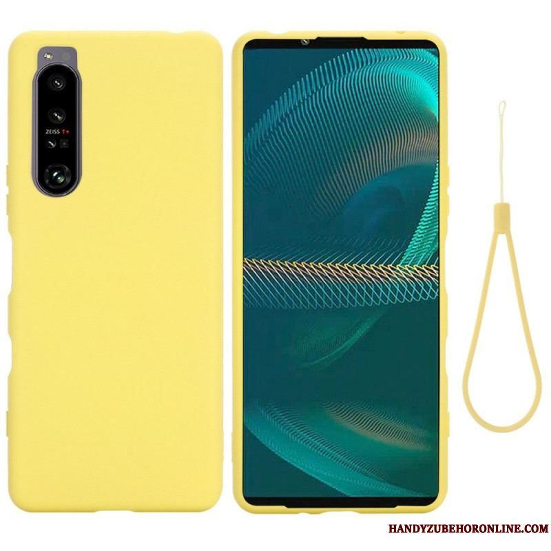 Cover Sony Xperia 1 IV Med Snor Strappy Flydende Silikone